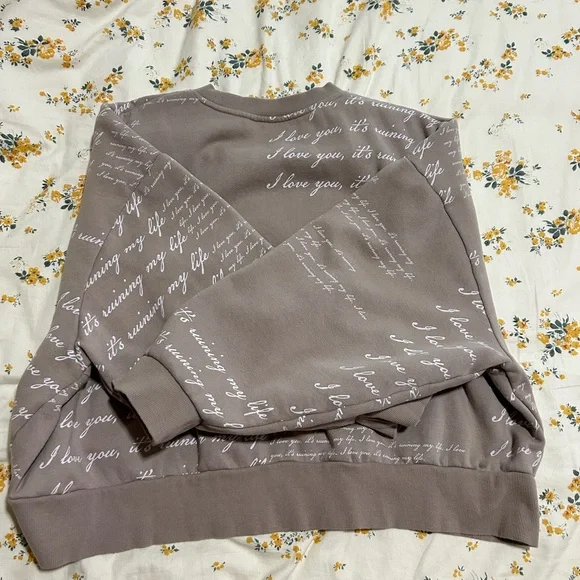 Taylor Swift fortnight boxy cropped crewneck sweatshirt size XXL or 2XL - Picture 5 of 5